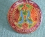 Знак, значок "50 лет фабрике Городецкая Роспись". СССР.