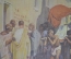 Плакат школьный "Улица в Помпеях". Издательство "Просвещение". 1970 год.