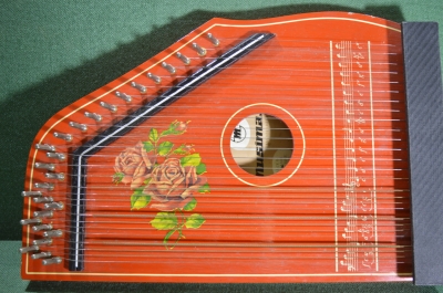 Винтажные детские гусли Musima. Игрушка, Германия (ГДР), 1960-е годы.