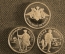 1 рубль 2005 года (лот из трех монет). Морская пехота. Серебро.