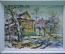 Картина "В конце марта". Автор Гусев Петр. Картон, масло. 2011 год.