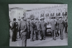 Фотография "Войцех Ярузельский с генералами. Чайка". Военные. Армия. СССР. #10