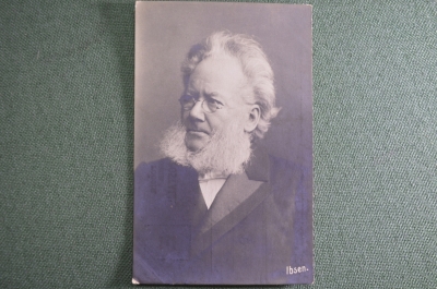 Открытка старинная "Ибсен, писатель". Ibsen. Российская империя.