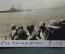 Фотография старинная "Военный корабль Вест Вирджиния".  США, Калифорния, 1929 год.