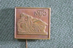 Знак, значок, фрачник "МТС". MTC. Тяжелый металл.