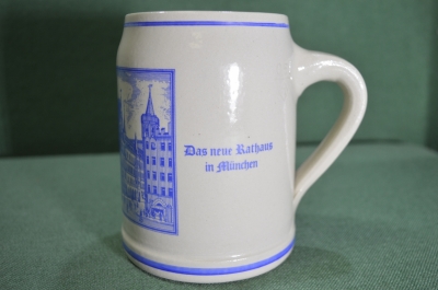 Кружка керамическая коллекционная "Paulaner". 0,5 л. Мюнхен. Керамика. Винтаж. Германия.