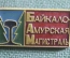 Знак, значок "БАМ, стройка века. Байкало-Амурская магистраль". Рельс. СССР.