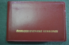 Блокнот записная книжка "CSA Чешские Авиалинии". Авиация. Чехословакия. 1978 год.