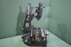 Микроскоп старинный Карл Цейсс. Carl Zeiss Jena. USA Patent. Массивный, рабочий. Интерьер.