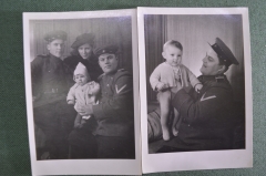 Фотография "Сотрудник новобранец МГБ Германия". Шеврон-галка. 2 штуки. СССР. 1947 год.