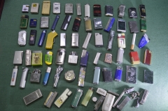 Зажигалки, сборный лот, 60 + штук. В разном состоянии. Все что на фото - в коллекцию, интерьер