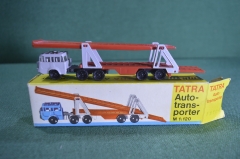 Игрушка машинка "Татра Tatra Автомобиль автовоз". Новый в коробке. ГДР. Германия.