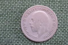 Монета 6 пенсов 1931 года. Six Pence. Серебро. Великобритания.