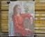 Картина "Девушка в красном". Холст, масло. Автор неизвестен. Размеры: 42 * 58 см.