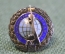 Знак значок наградной "Останкинская телебашня". Серебро 925 проба.