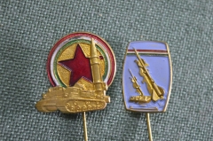 Знак значок "Артиллерия", Венгрия, 2 штуки одним лотом