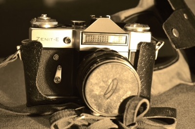 Фотоаппарат ZENIT-E (Олимпиада), объектив Мир-1 Grand Prix Brussels 1958 год.